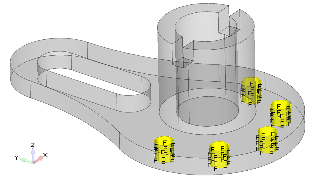 Femap NX Nastran ‍Фиксация отверстий под болты по всем степеням свободы