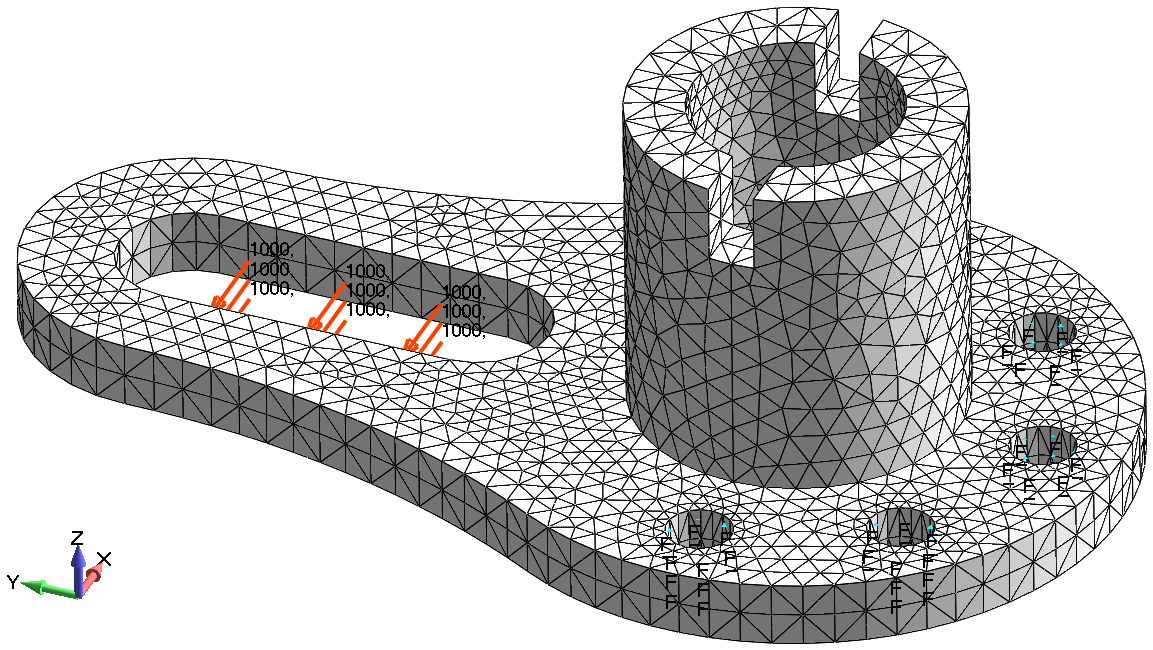 Femap NX Nastran ‍Аппроксимация 3-D модели тетраэдральными конечными элементами типа Solid