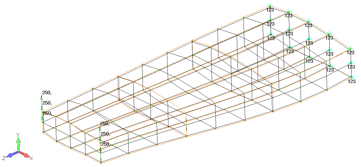 Модель крыла в SIemens Femap