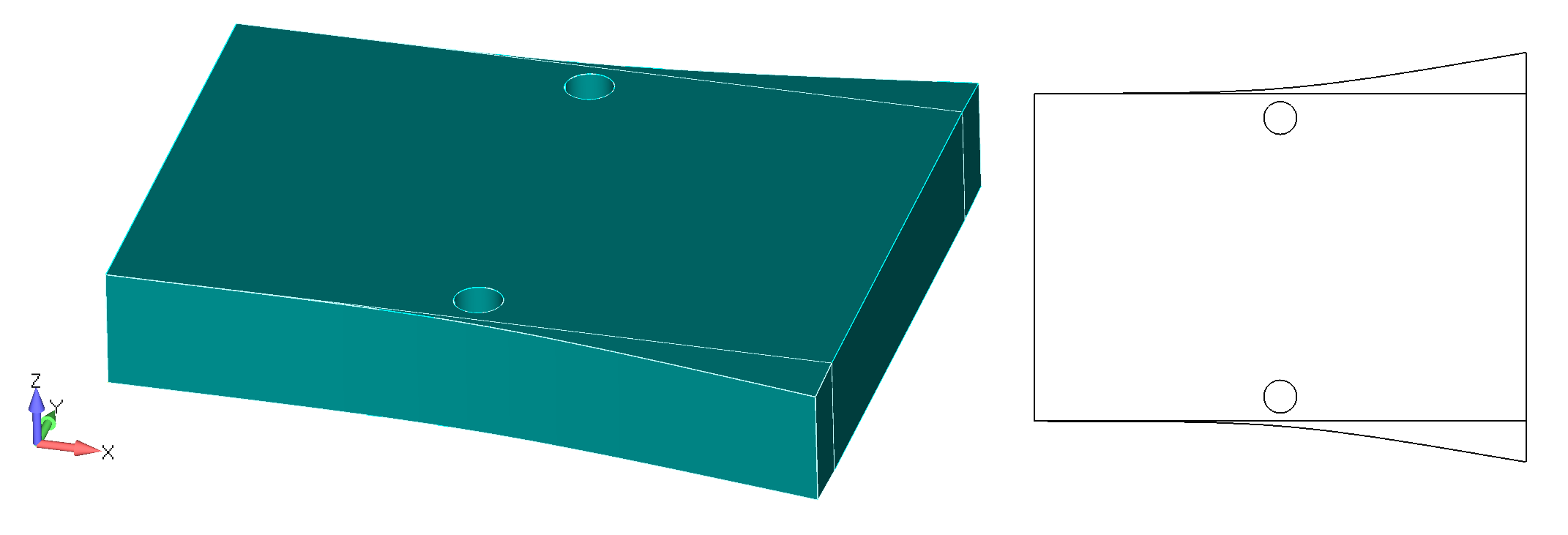 Femap NX Nastran подготовка поверхностей перед созданием сетки