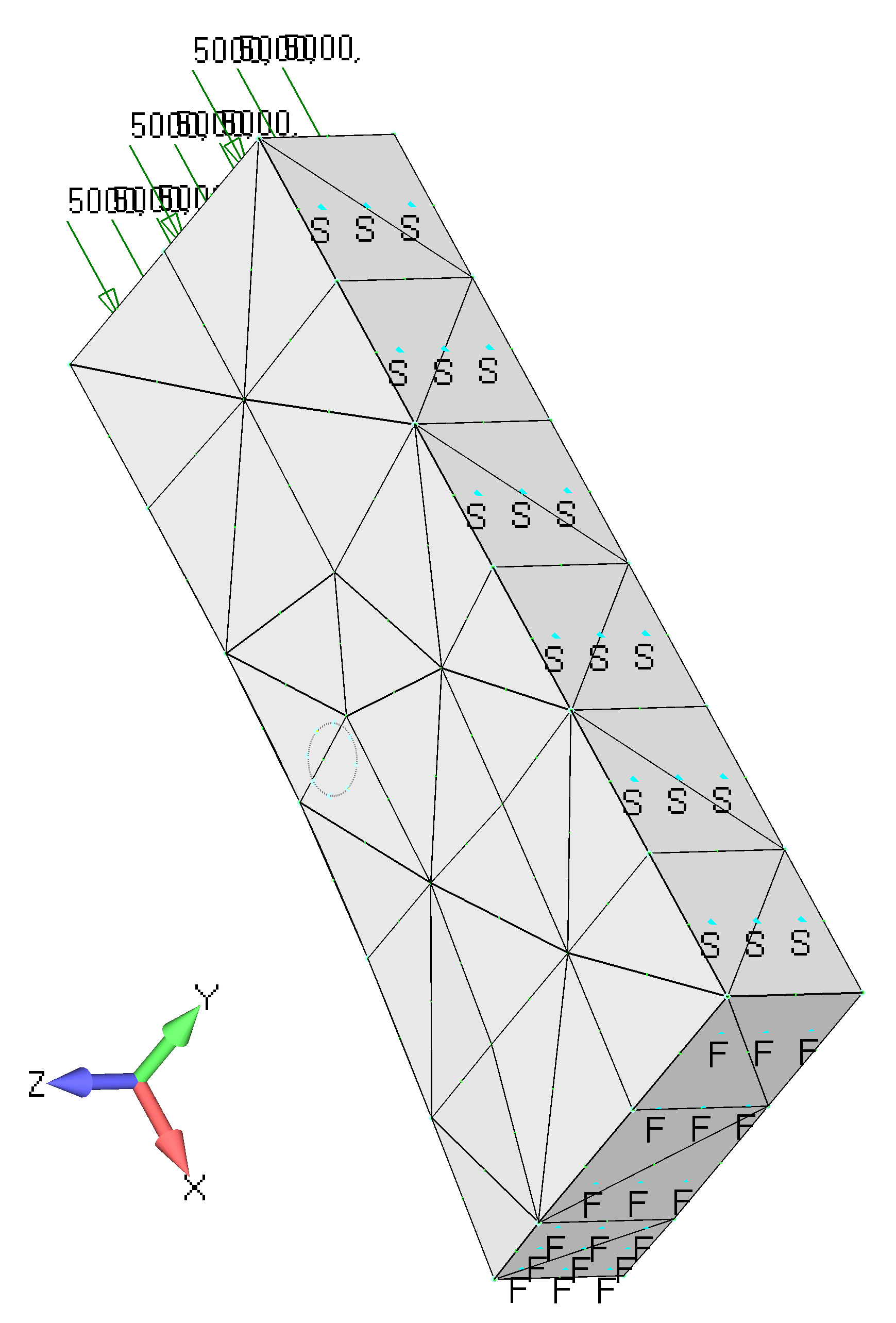 Femap NX Nastran Применение нагрузок и закреплений