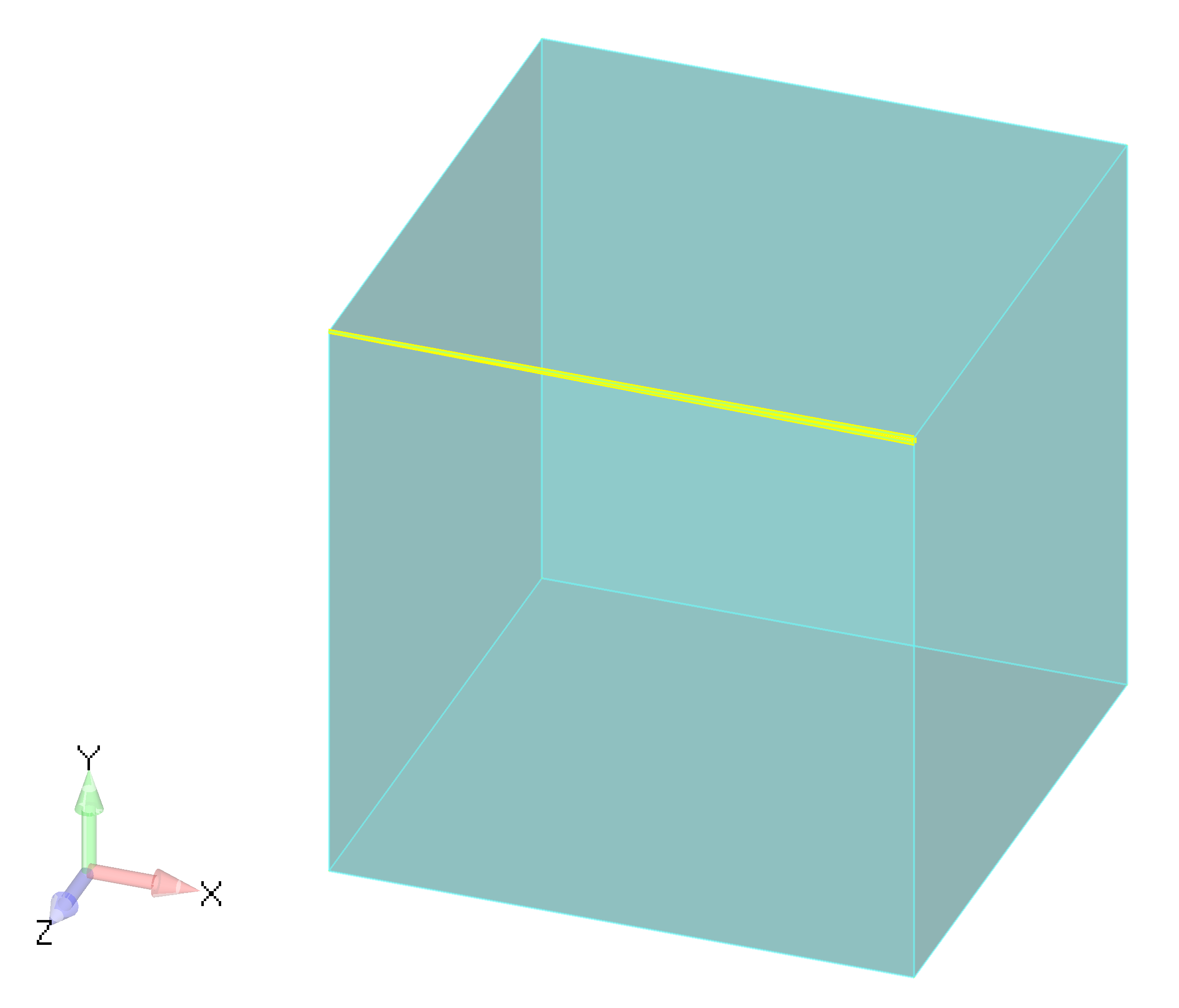 Femap NX Nastran автоматически сделает все поверхности прозрачными и подсветит кривые, которые не были сшиты командой Stitch