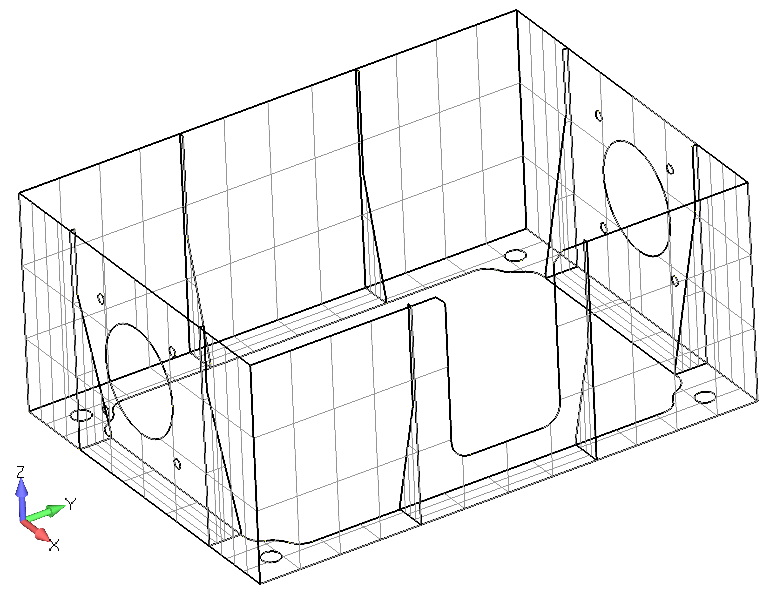 Femap 12 NX Nastran удаление исходной геометрии