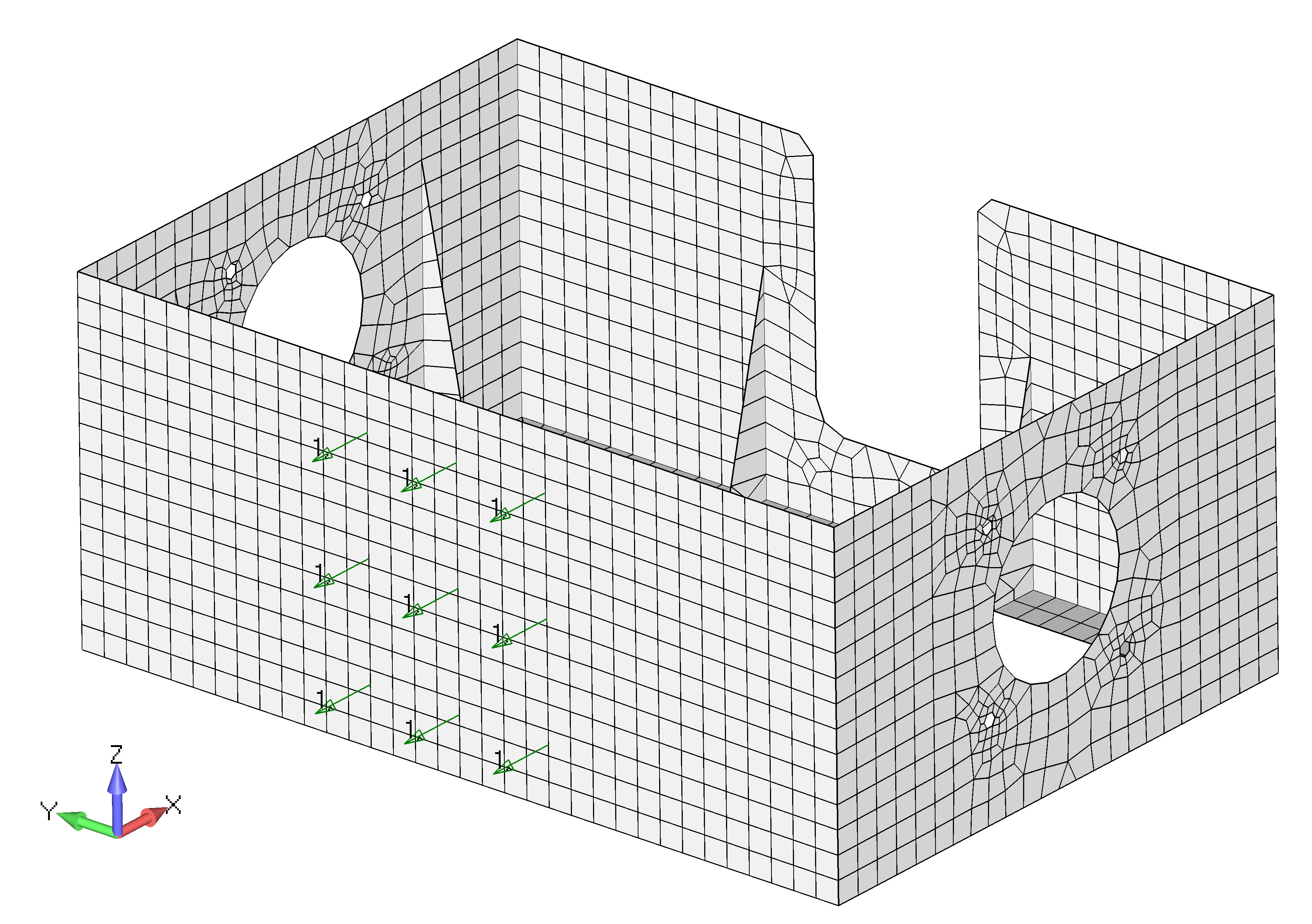 Femap 12 NX Nastran Приложение нагрузок и закреплений