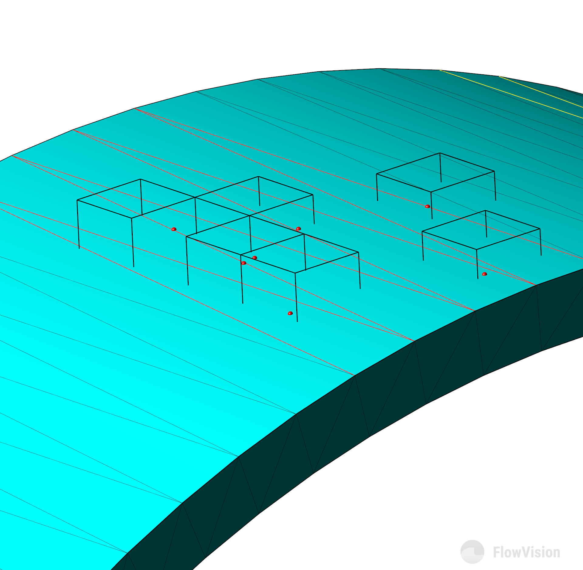 Использование датчиков (измерительных объектов) в FlowVision