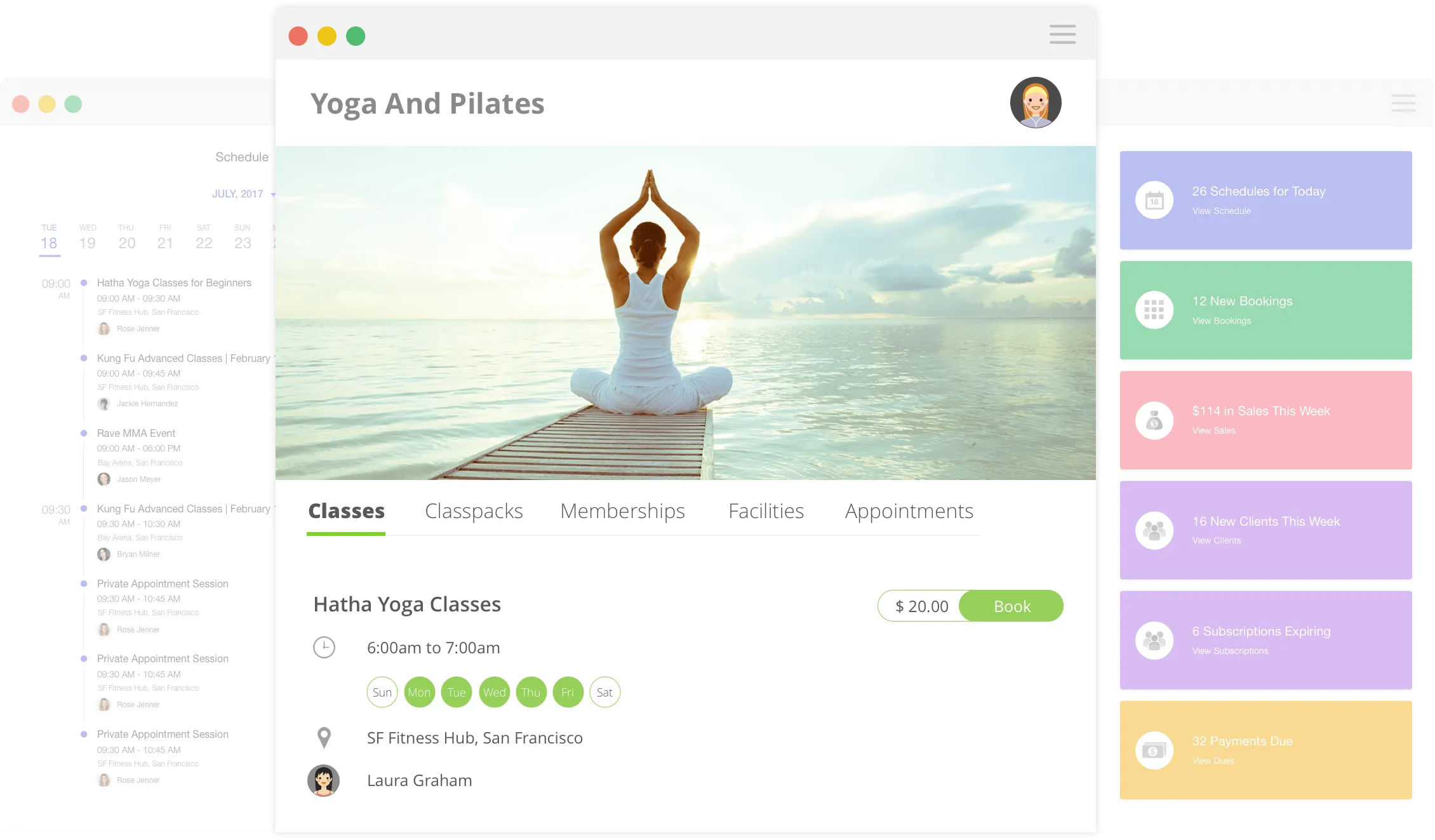 Omnify offers multiple payment methods by integrating with multiple payment apps like Stripe and ensures secure payments