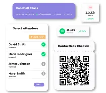 Manage your clients' attendance easily with attendance rosters