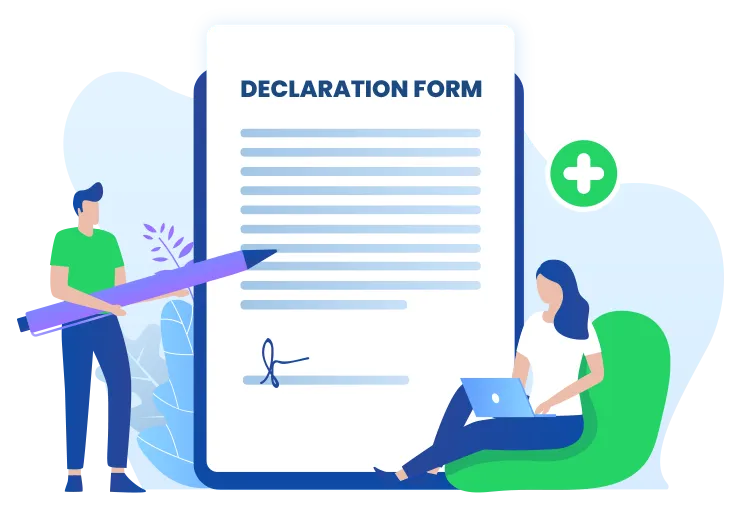 Provide self declaration form 