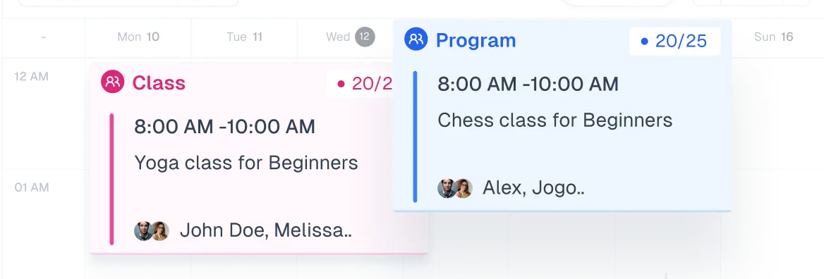 Stay organized with a unified calendar that displays every service in one convenient view.