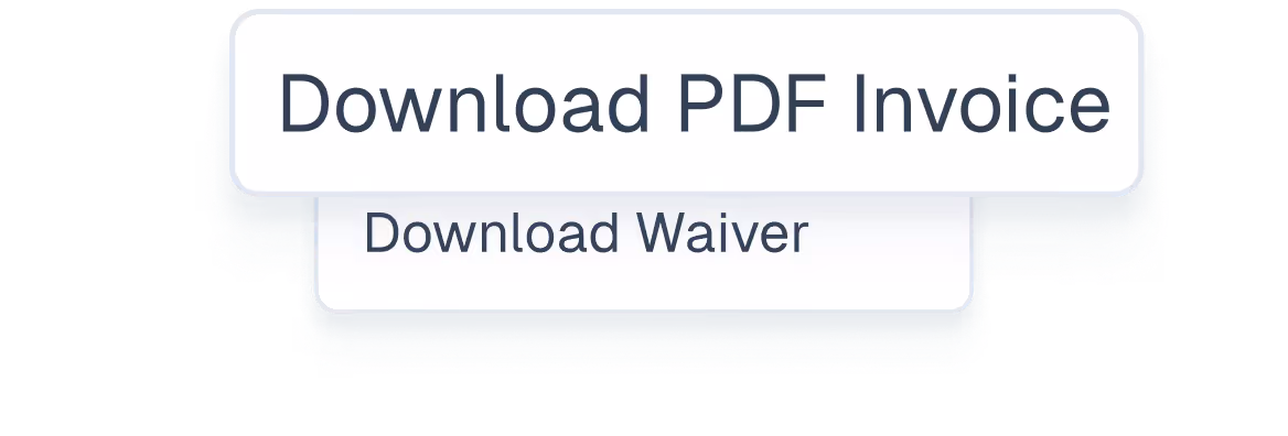Generate and send customized PDF invoices for orders and bookings