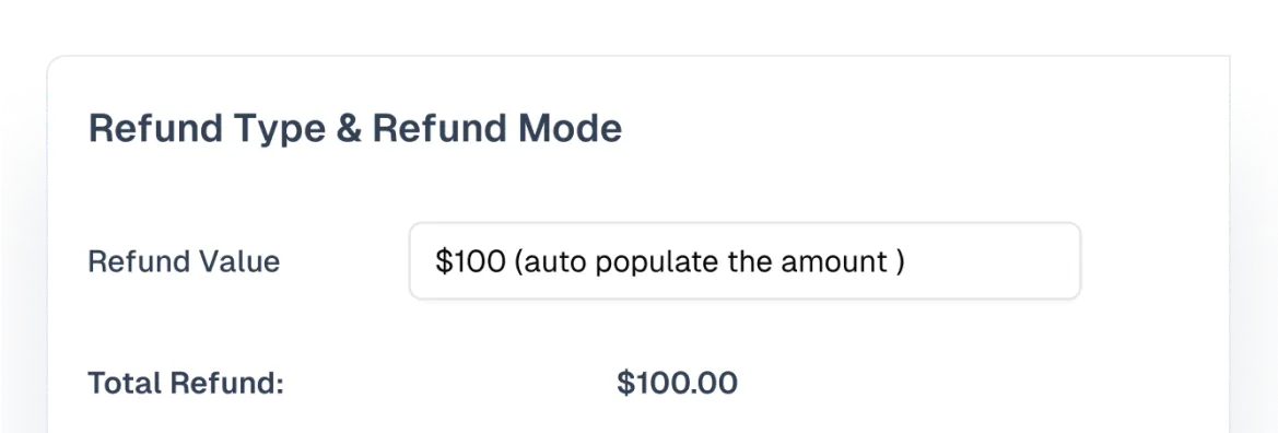 Process refunds in one click with