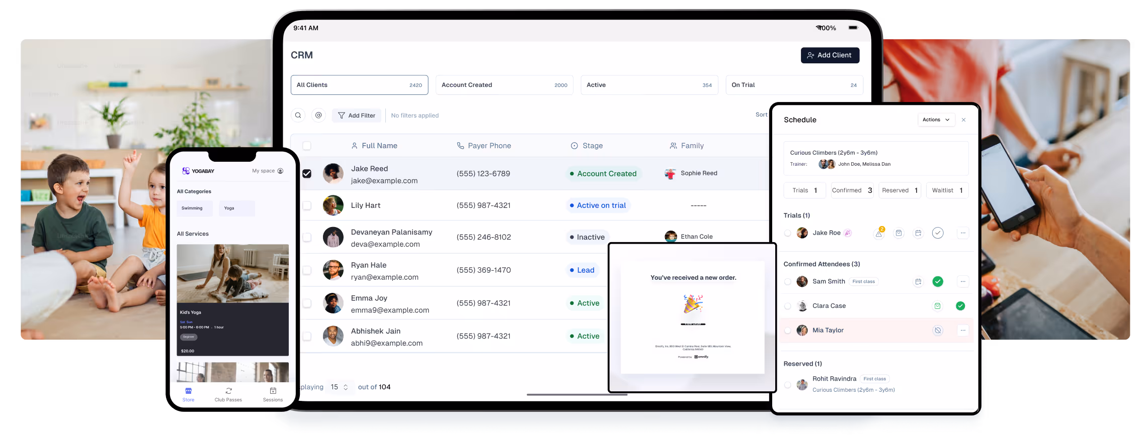 Omnify Children's activity Software