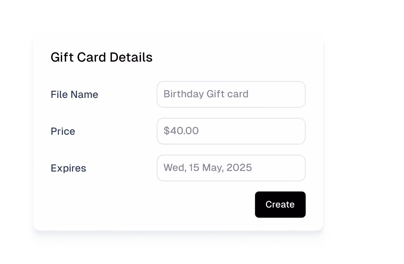 Start selling your gift cards 