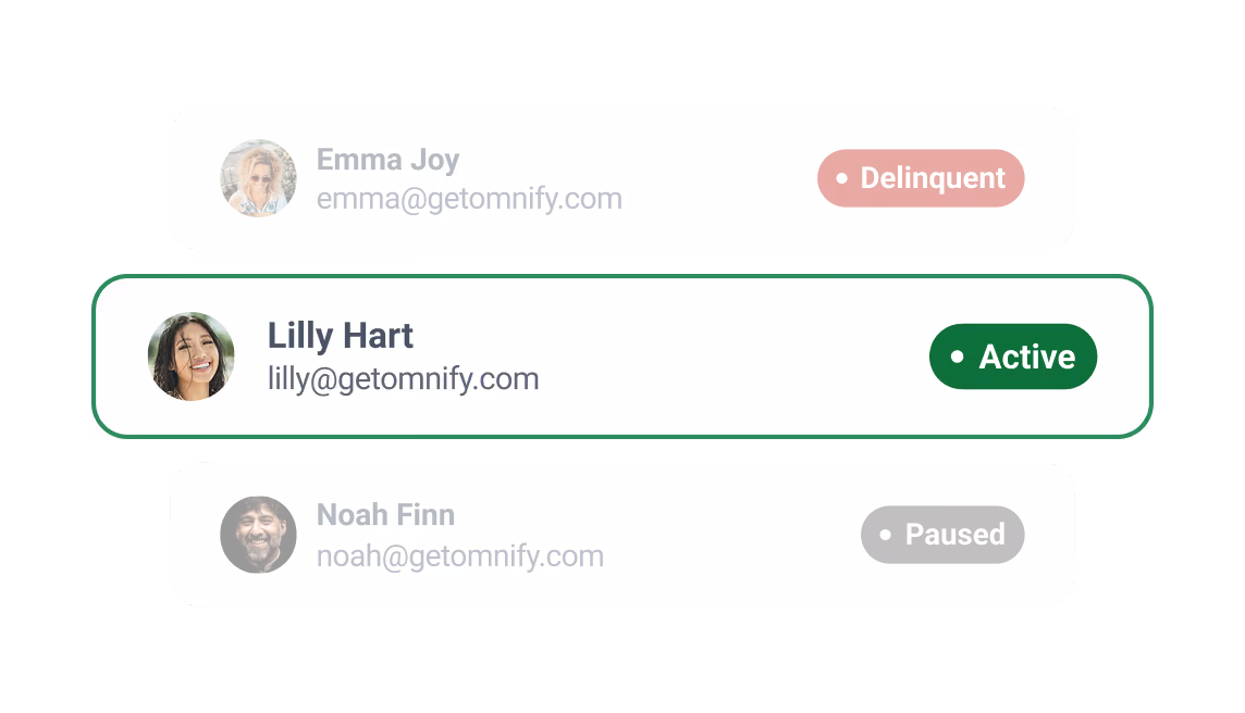 Manage your clients easily with Omnify party software 
