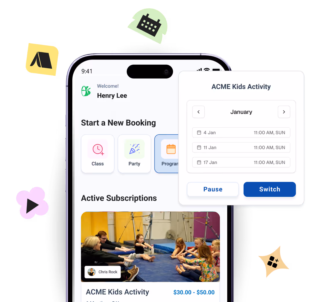Manage your kids' activity centers easily from one place 