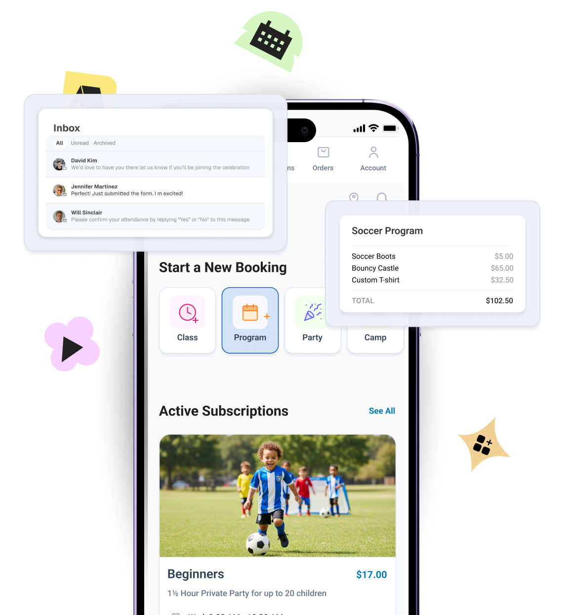 Sell your camps easily with Omnify Kids' activity software