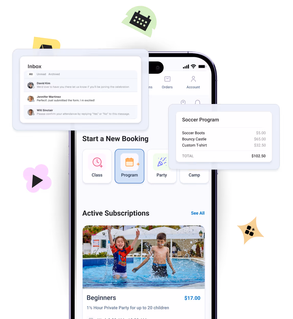Sell your camps easily with Omnify Kids' activity software