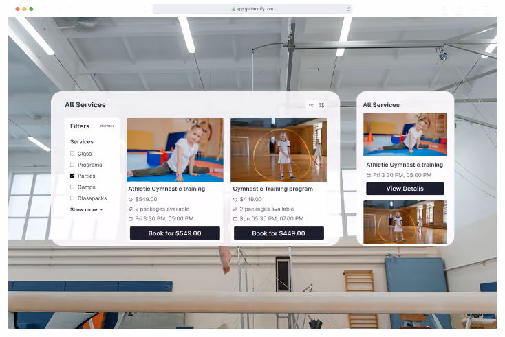 create, sell and manage your camps with Omnify camp management software