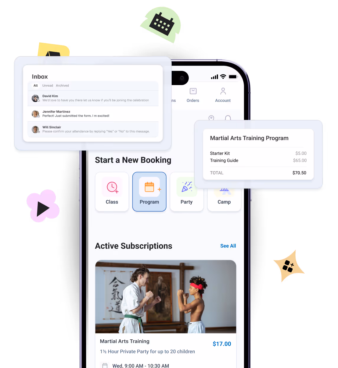 Sell your camps easily with Omnify Kids' activity software