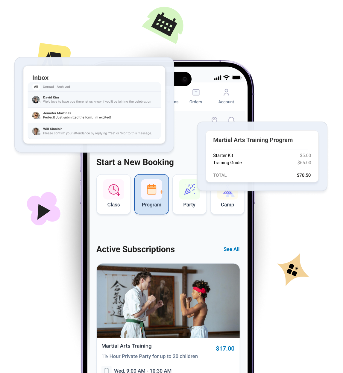 Sell your camps easily with Omnify Kids' activity software