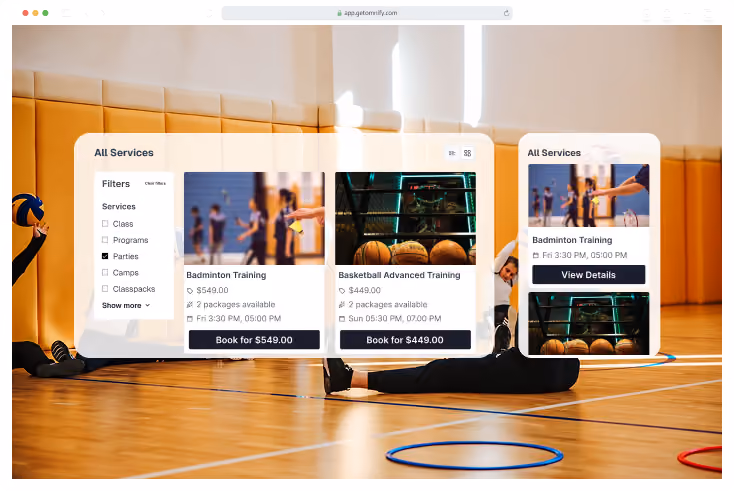 create, sell and manage your camps with Omnify camp management software
