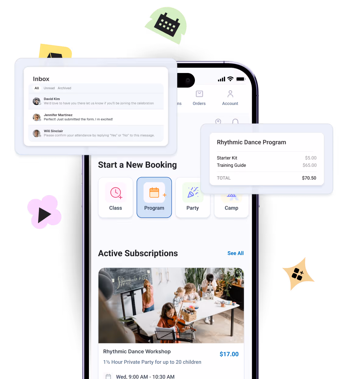 Sell your camps easily with Omnify Kids' activity software
