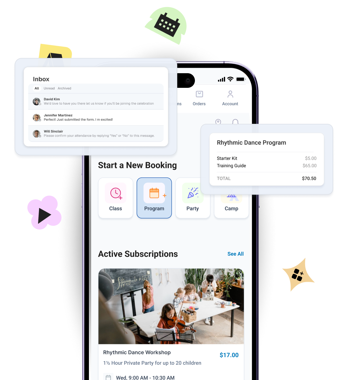 Sell your camps easily with Omnify Kids' activity software 