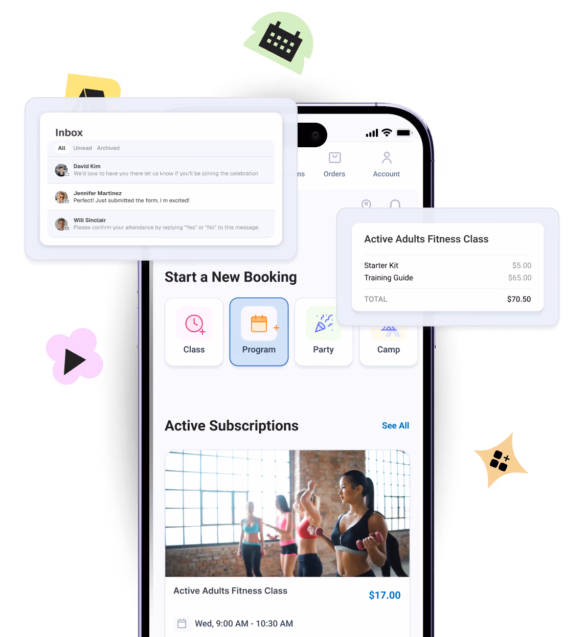 Sell your camps easily with Omnify Kids' activity software