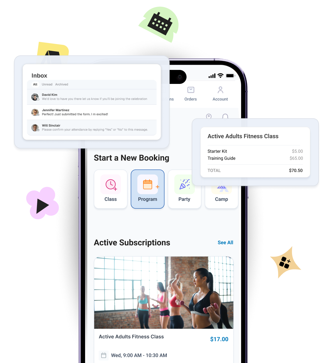Sell your camps easily with Omnify Kids' activity software 