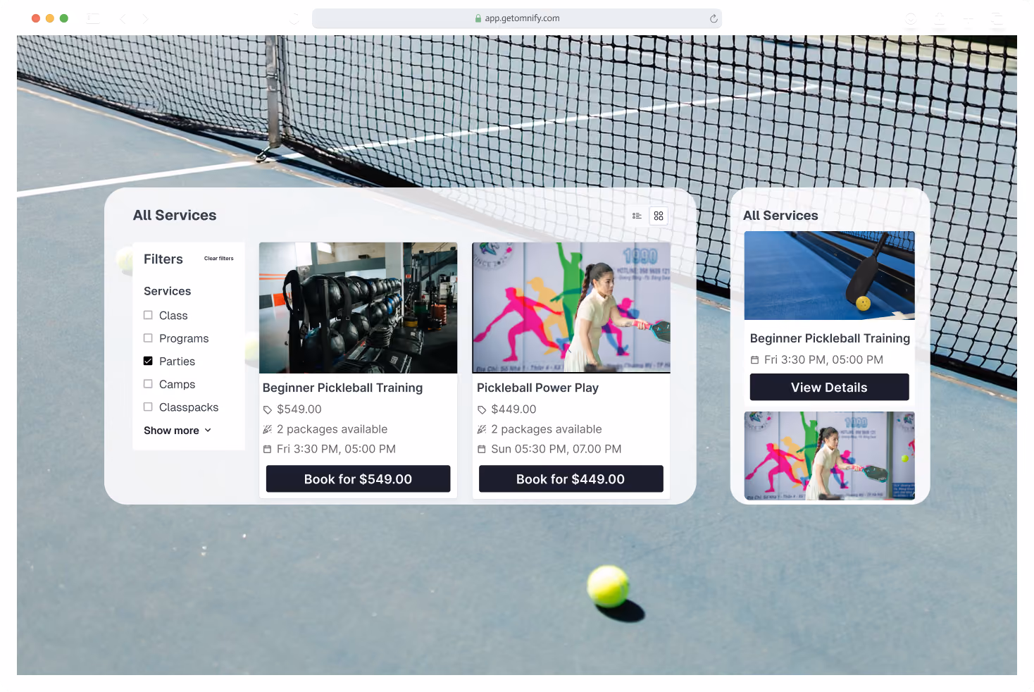 create, sell and manage parties with Omnify party management software