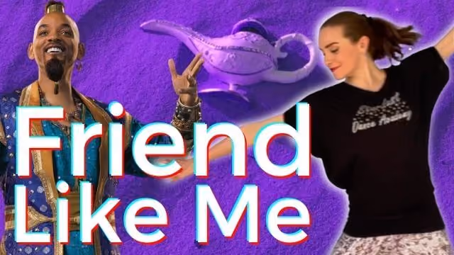 Learn Beginner Jazz Dance Choreography with a tutorial to Will Smith's Aladdin song Friend Like Me.