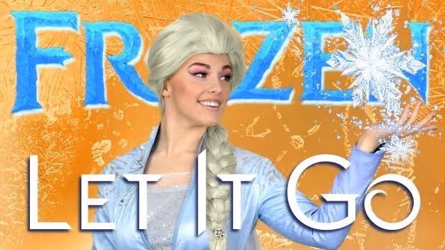 A fun beginner Disney Frozen video with dance choreography and dance tutorial combo taught by Elsa!