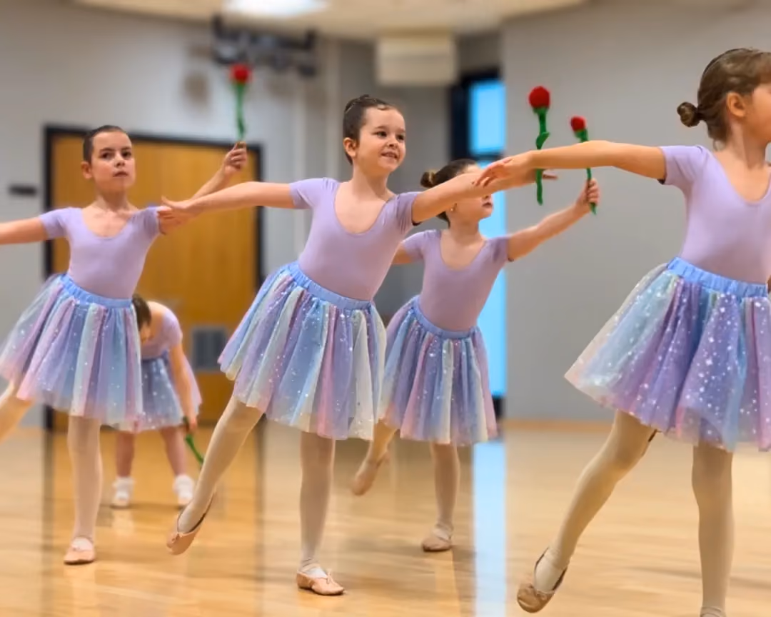 A ballet student working through the ISTD syllabus at Stardust Dance Academy