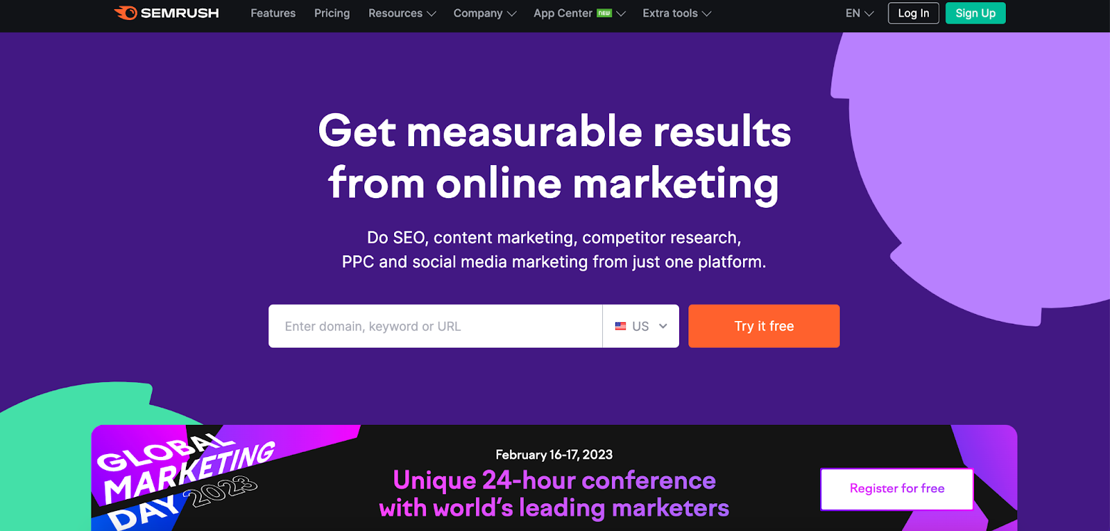 Semrush is one of the best content marketing tools aiding in keyword research to provide good quality content.