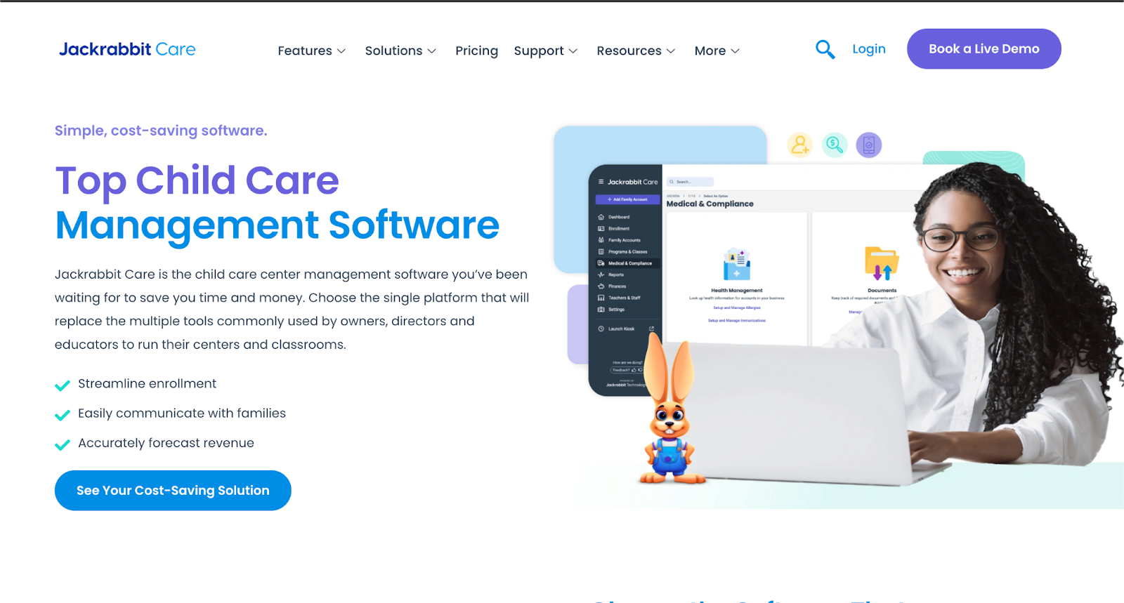 Jackrabbit Childcare management software helps child care organizations with effective class management, automated billing, enhance communication for childcare providers. )