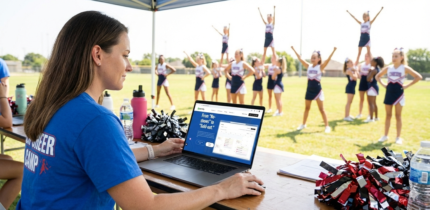 Cheer camp in the US using Omnify camp management software