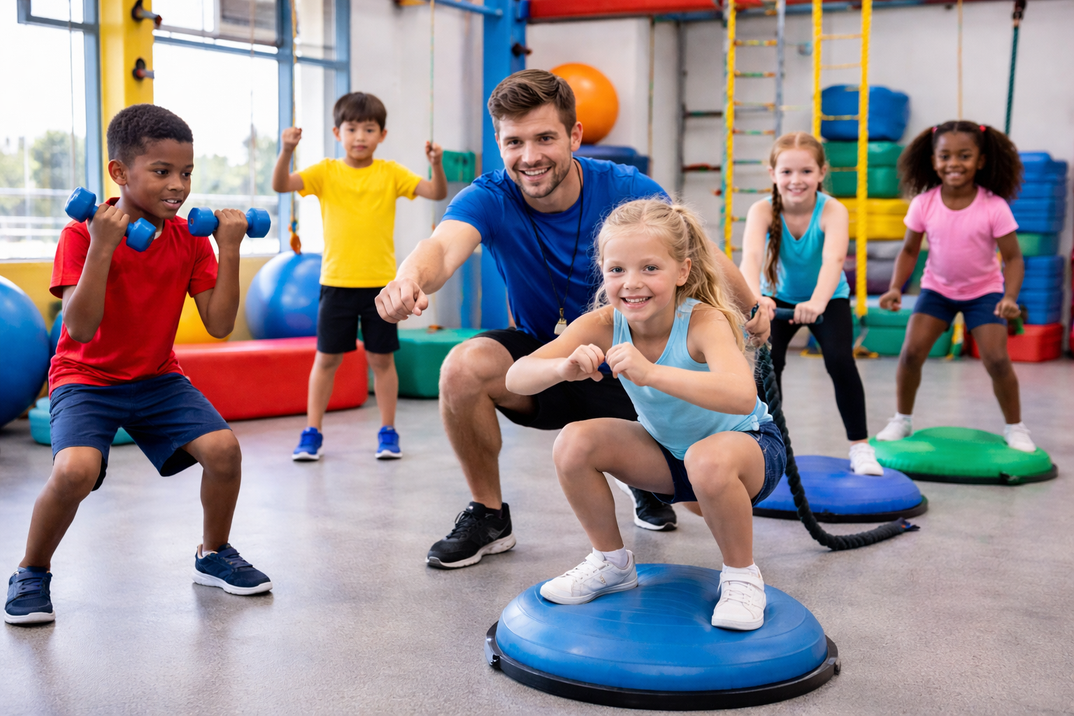 Kids' gym management 