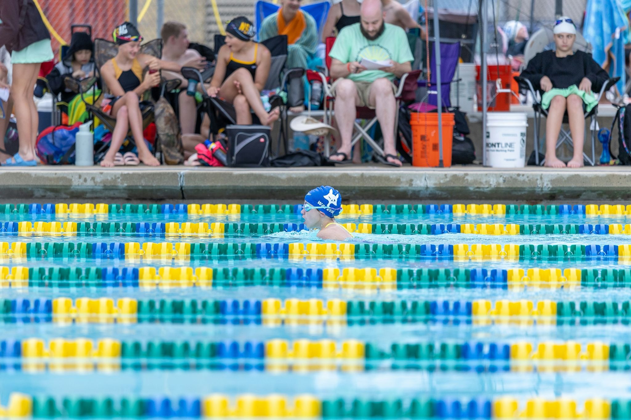 Swim events in a community during pool season/National Water Safety Month