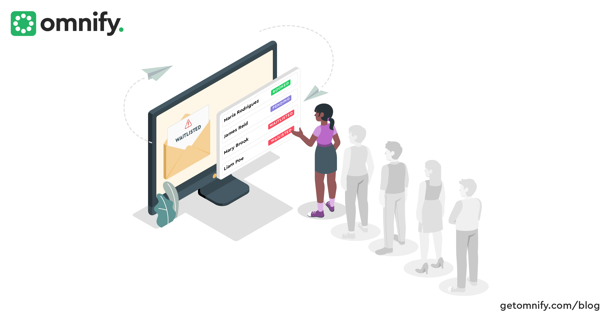 Set up waitlist emails to help in scheduling those in line for online bookings