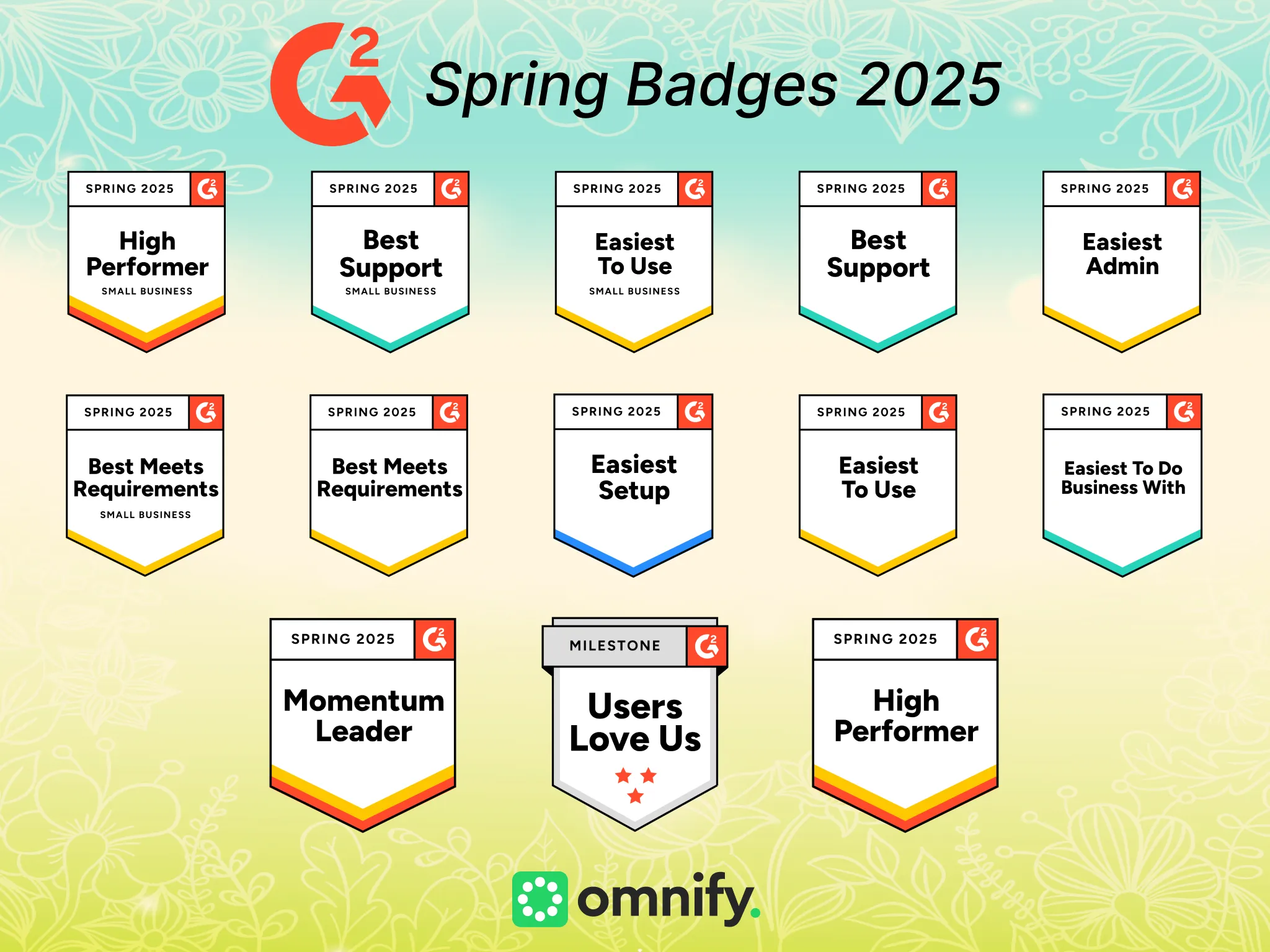 G2 Badges for Omnify (Spring 2025 Edition)