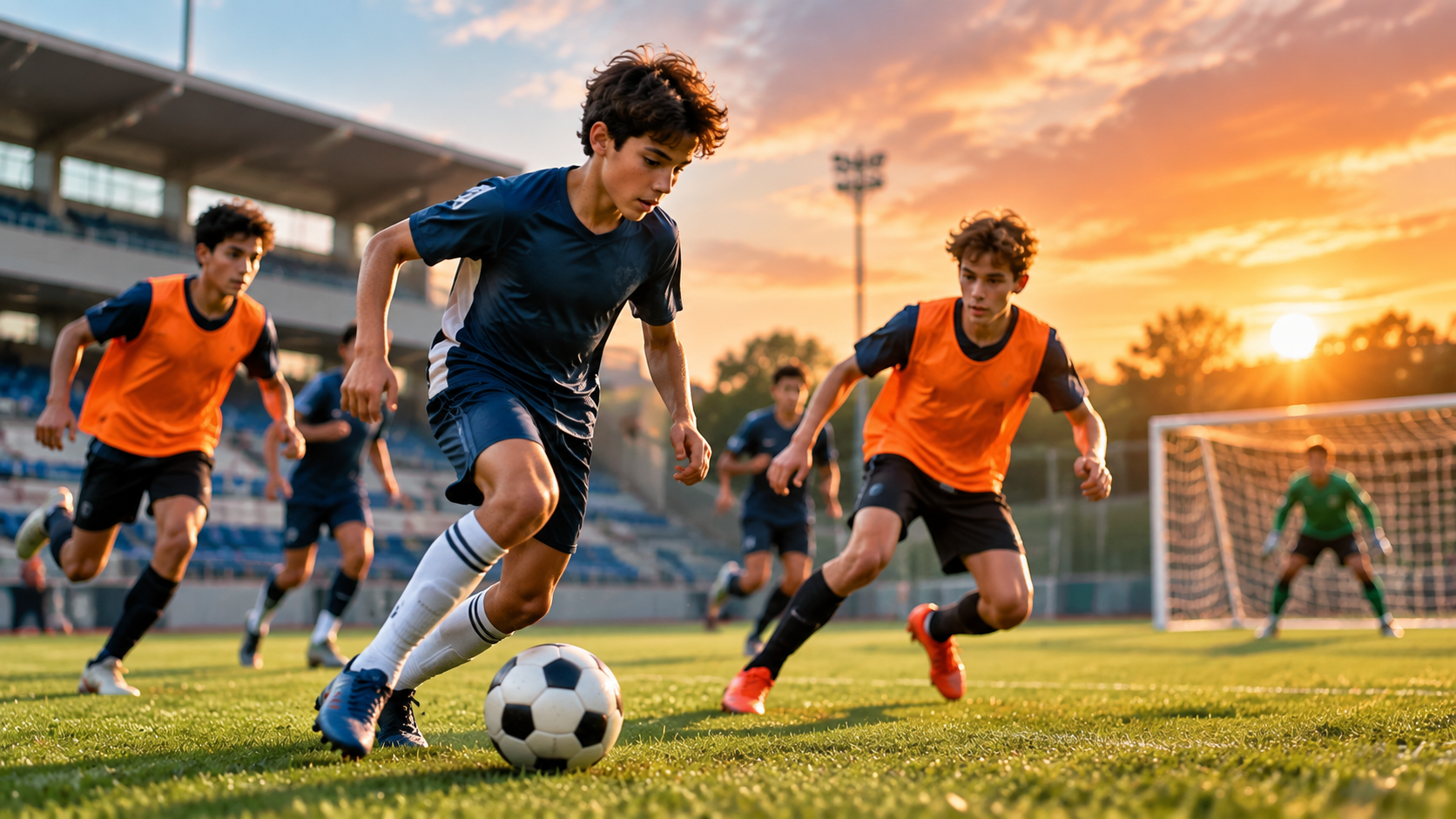 Children Playing Football