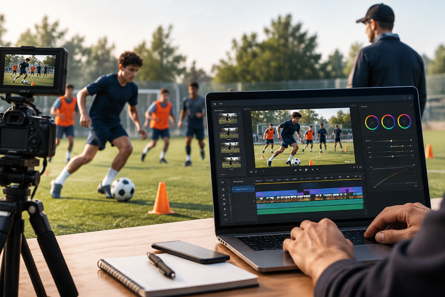 Recording of Kids Playing Soccer
