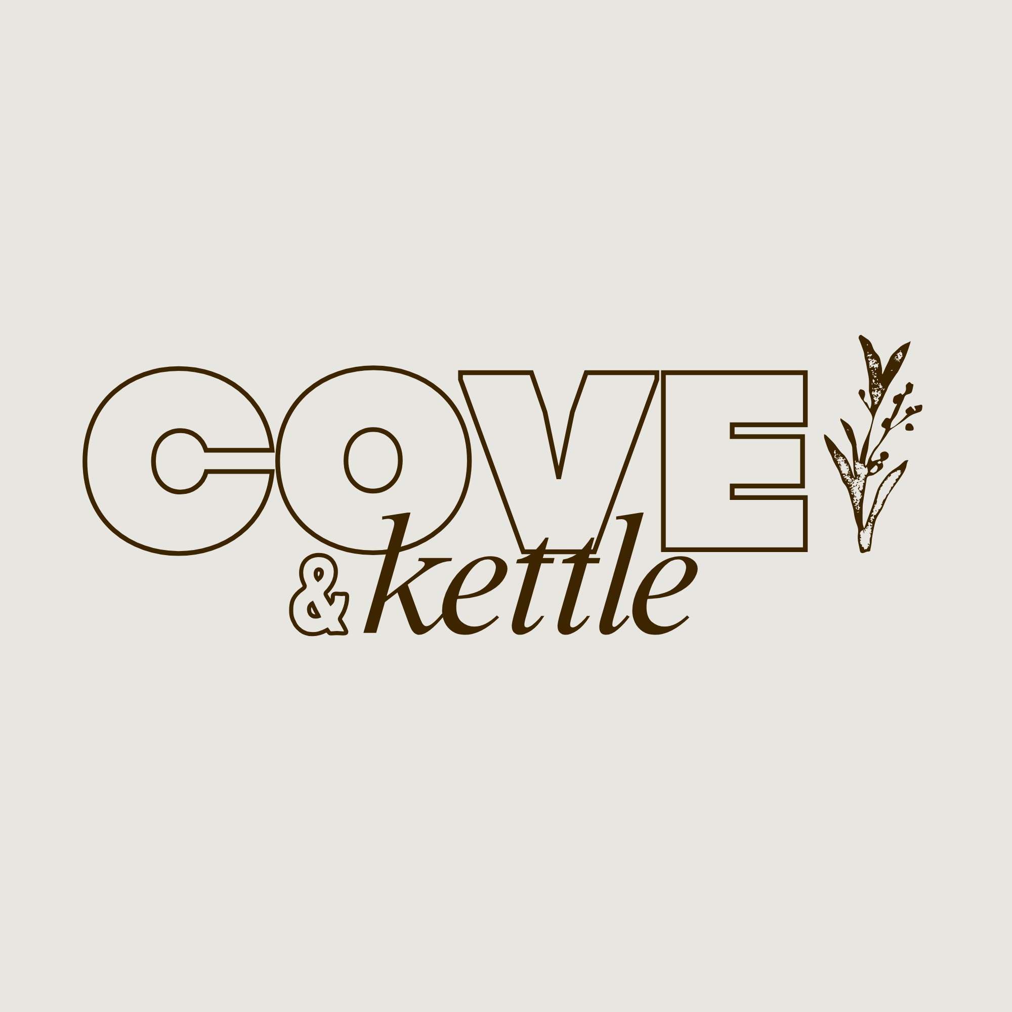 Cove & Kettle logo design by Ashley Devin Designs