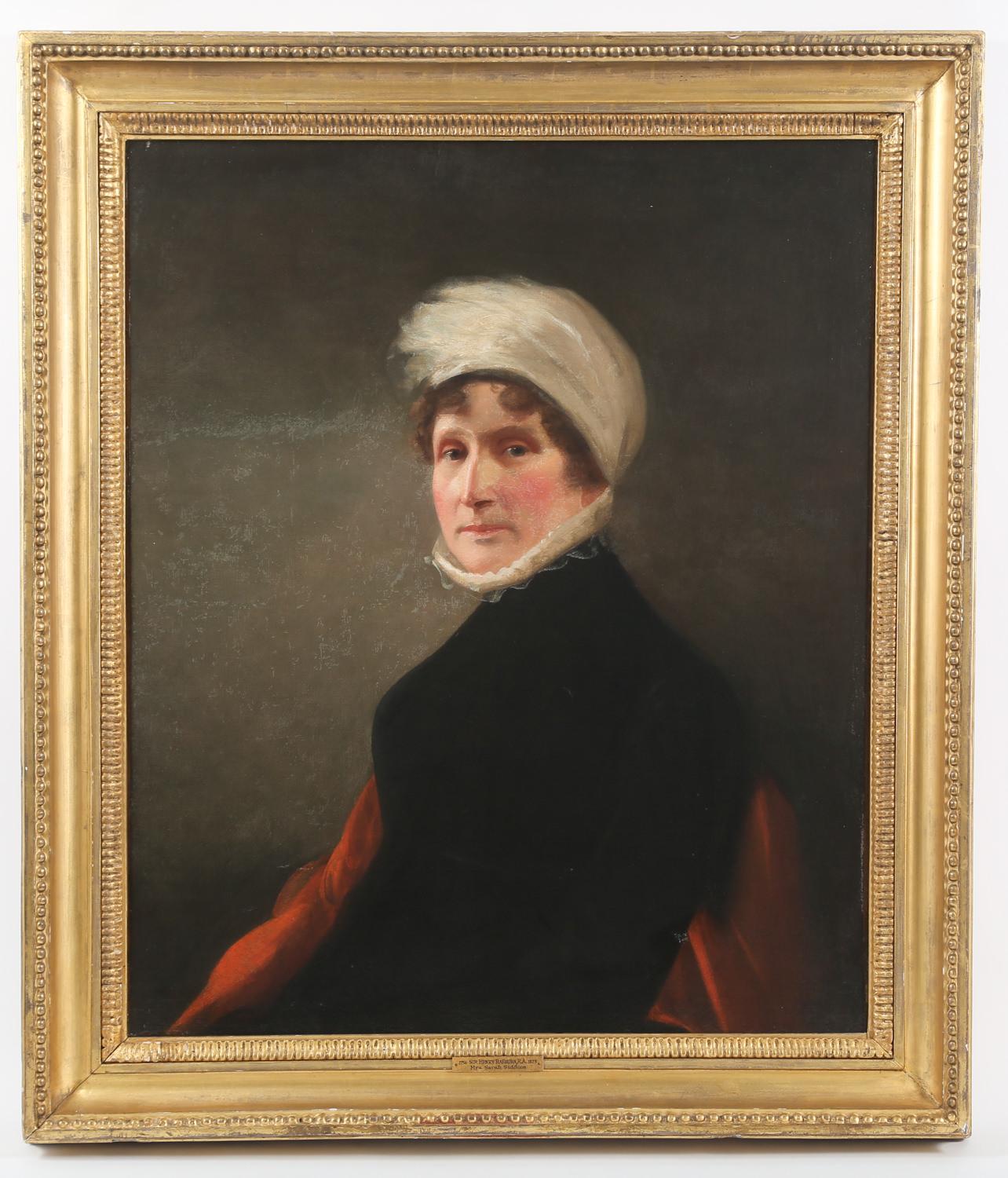 Sir Henry Raeburn British 1756-1823 Mrs. Sarah Siddons Oil on Canvas