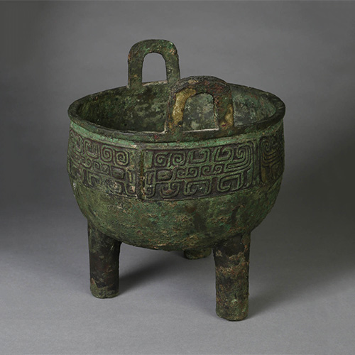 Chinese Archaic Bronze Food Vessel Ding Early Western Zhou Dynasty Asian Art, New York Auction House, Houston Auction, Dallas Auction, San Antonio Auction New York Auction House, Houston Auction, Dallas Auction, San Antonio, Chinese Auciton, 中国艺术拍卖, 青铜, 鼎