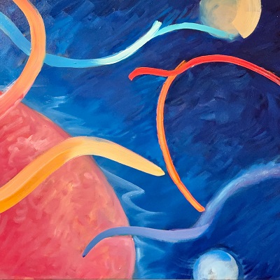 Atmospheres, Adrift, Oil on Canvas (2025)