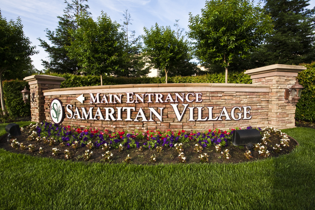 Main entrance sign