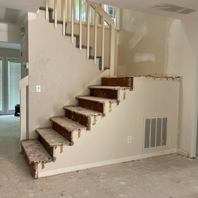 Believe it or not, the stairway once looked like this!