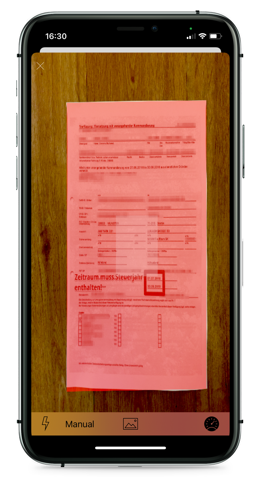 Steuer-ScanApp Scanner automatisch  (iOS)