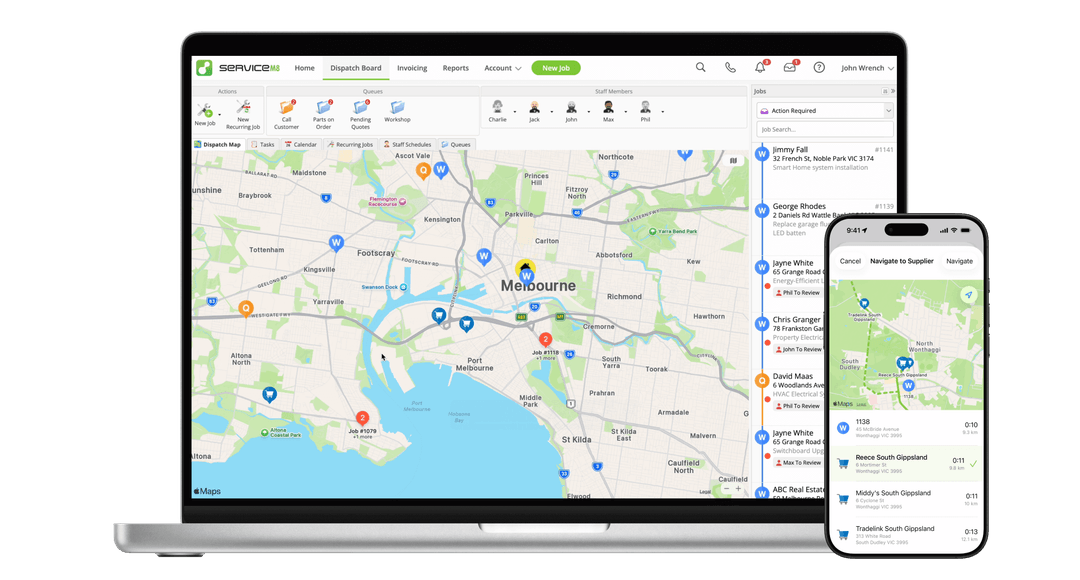 Suppliers add-on maps branch locations for 1-click navigation